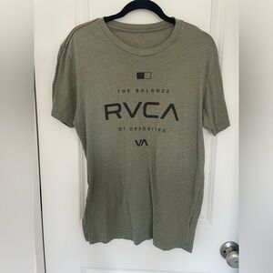 RVCA Men’s Vintage Dye Green Tshirt Size Medium